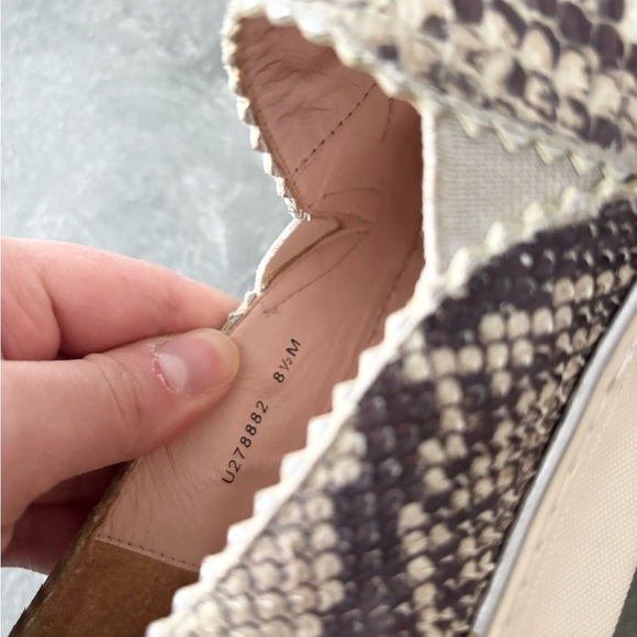 Stuart Weitzman Nugget Snake Skin Slip On Sneakers size 8.5 - Picture 7 of 8